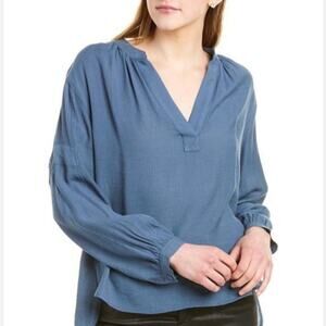 Brochu‎ Walker Jaxon Shirred Popover Oceanic Blue